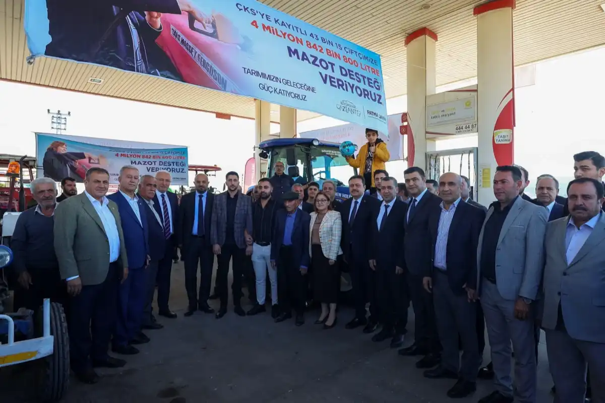 Gaziantep’ten Çiftçilere Tarihi Mazot Desteği