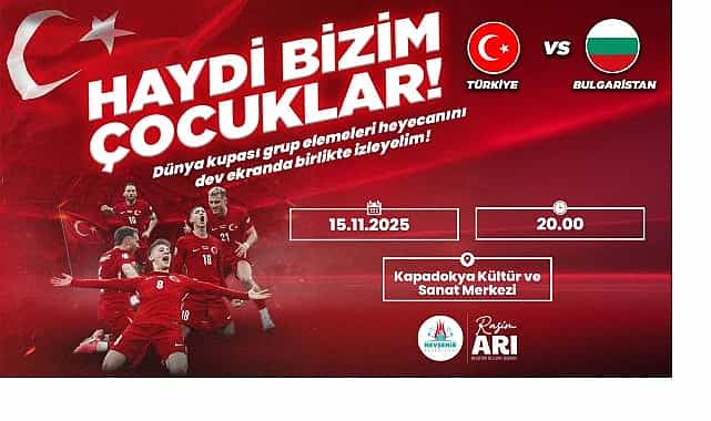 a milli takimimizin iki macini da dev ekranda seyrediyoruz