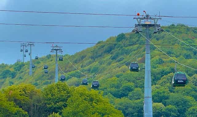 ara tatil keyfi kartepe teleferikte katlaniyor