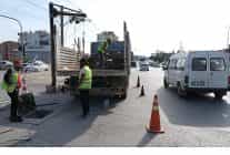 asat kepezde yagmursuyu hatlarini temizliyor