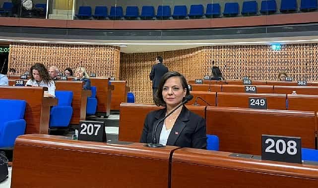 baskan kinay strazburgda avrupa konseyi genel kuruluna katildi