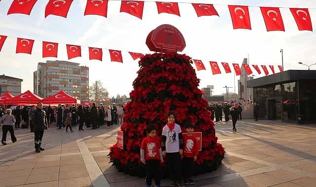 Büyükşehir'den 10 Kasım'a özel 1087 Atatürk çiçeği 1 buyuksehirden 10 kasima ozel 1087 ataturk cicegi