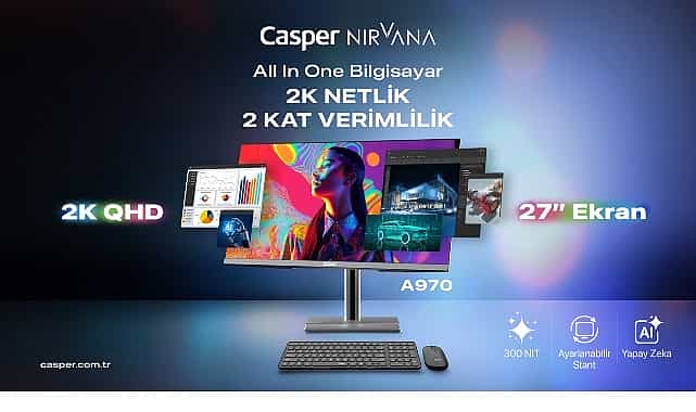 casper nirvana 27 aio a970 kurumsal verimlilik icin tasarlandi