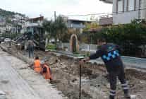 dikilide dogal gaz 4 etap calismalari basladi