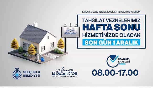 emlak ve cevre temizlik vergisi odemelerinde son gun 1 aralik