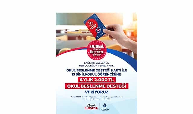 ibbden ilkokul ogrencilerine okul beslenme destegi