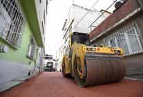 osmangazide eski asfaltlar yenileniyor