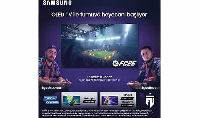 samsung oled tv ile turnuva heyecani basliyor