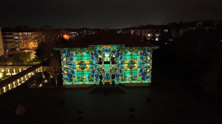 Konya’da Taş Bina’da Işıklı Gösteri