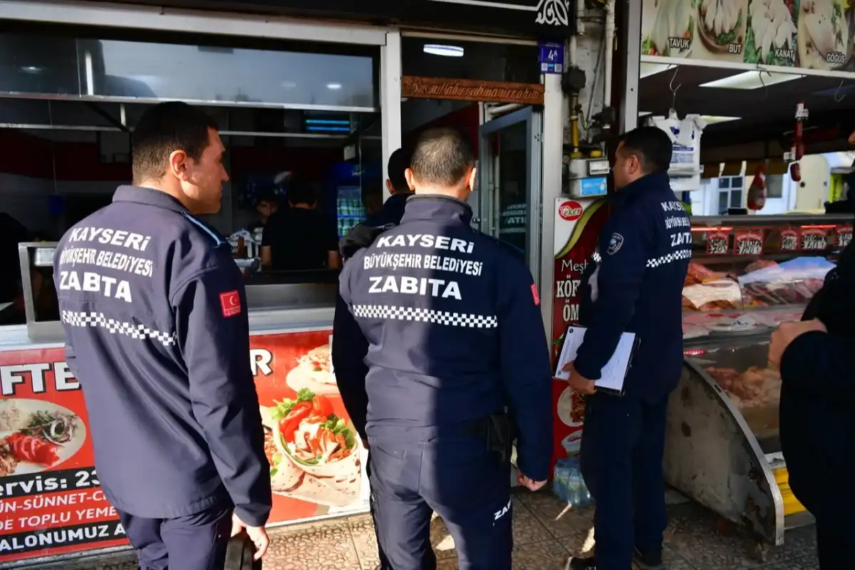 Kayseri Zabıtasından İşletmelere Denetim