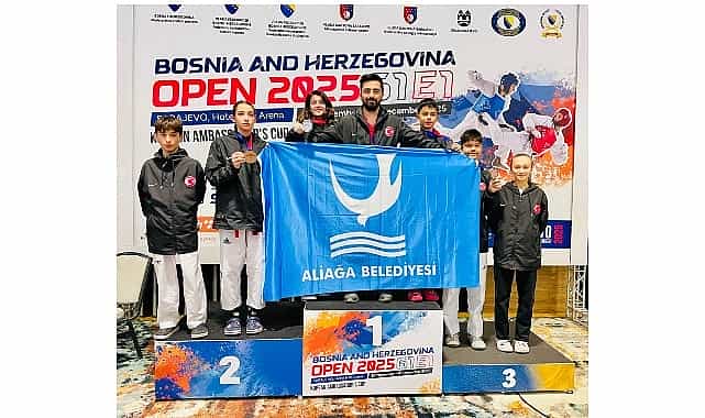 aliagali taekwondocular saraybosnadan madalyalarla dondu