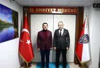 baskan aridan emniyet muduru karamana nezaket ziyareti