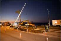 izsu ekipleri guzelbahce narlidere ana iletim hattindaki arizayi giderdi