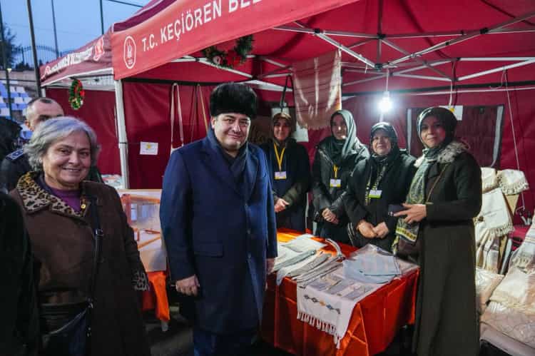 Keçiören’de Kadın Emeği Yeni Yıl Pazarı Ziyarete Açıldı