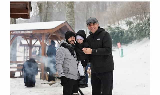 kartepe belediyesi mesire alani kisin da ziyaretcilerin gozdesi