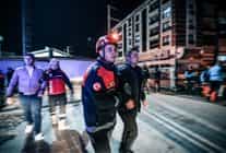 menemen izban istasyonunda deprem ve kaza tatbikati