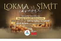 nevsehir belediyesinden lokma tatlisi ve tahinli simit ikrami
