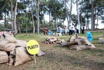 orman ekosisteminde atiklarin tehlikesi uygulamali gosterildi