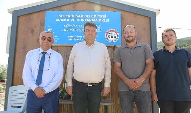 seferihisar belediyesi arama kurtarma ekibi afad akreditasyon sertifikasi aldi