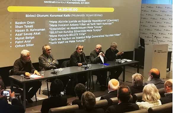 sosyal bilimlerin oncu isimlerinden emeritus prof dr mete tuncay istanbul bilgi universitesinde anildi