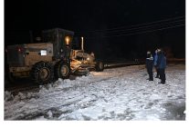 baskan cirpanoglu kar mesaisinde kahramankazan gune huzurla uyanacak