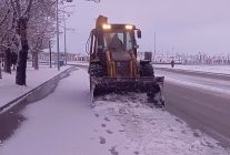 karaman belediyesinden kar calismasi