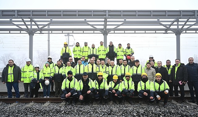 konyaray banliyo hattinda ray birlestirme kaynak programi yapildi